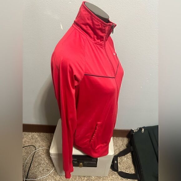 Nike Red Youth Girls XL (16-18) The Athletic Dept Full ZIP Red Track Jacket - Picture 2 of 7